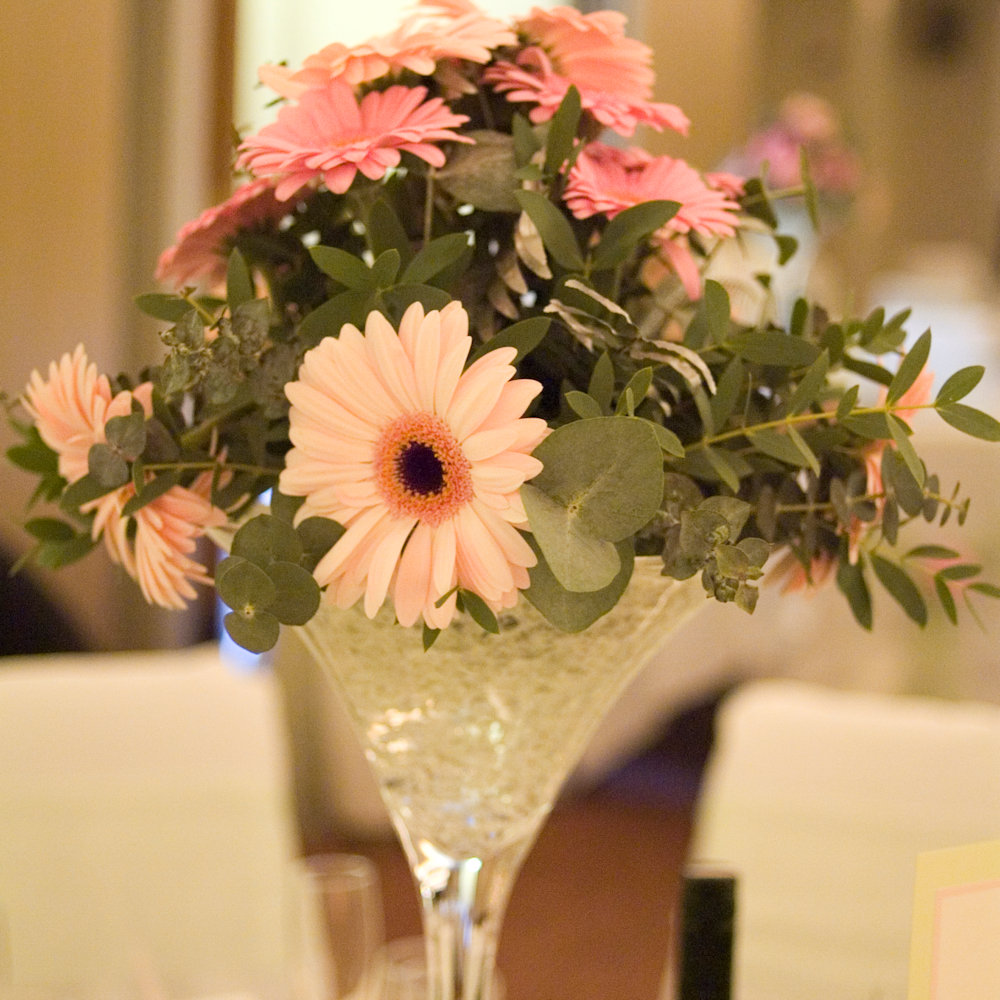 Small Silk Flowers Blush Posy Hire
