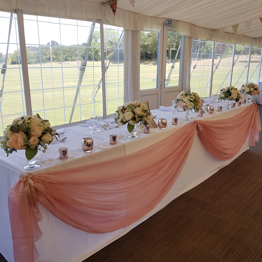Small Silk Flowers Blush Posy Hire