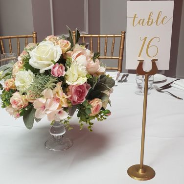 Small Silk Flowers Blush Posy Hire