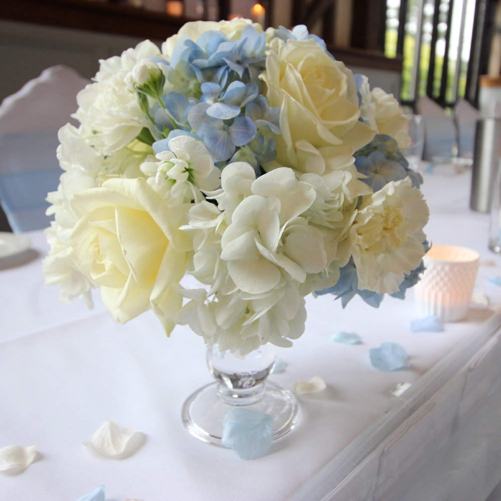 Small Silk Flowers Blush Posy Hire