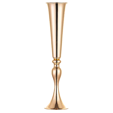 Gold Trumpet Vase Hire