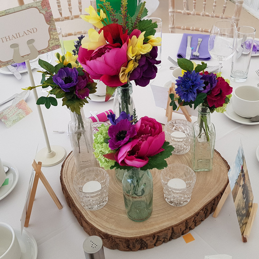 Silk Flower Bunches to Hire for Bud Vases & Bottles - Image 26