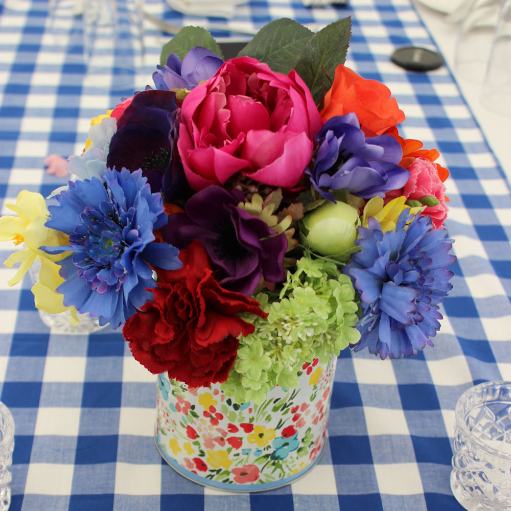 Small silk flower arrangement hire