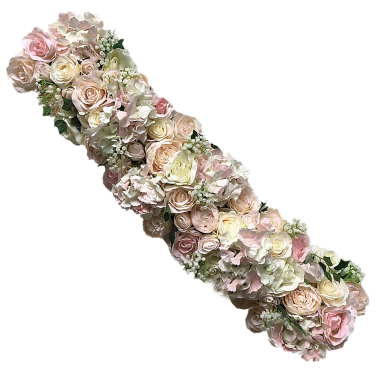 Wide silk Flower Bar 2ft (hired by the 1ft)