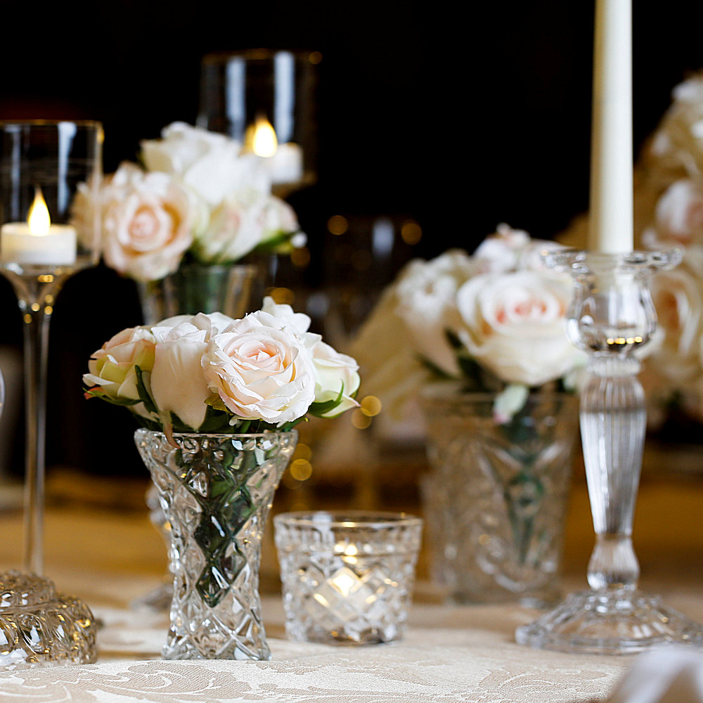 Bud Vase with Silk Flowers