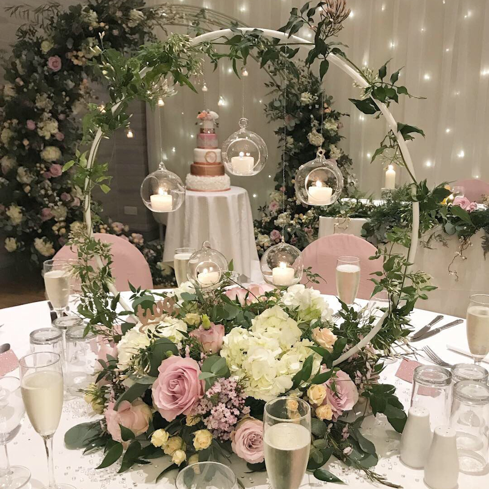 Metal Centrepiece Ring 50cm Hire - Image 6