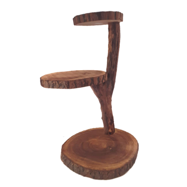 Tall 3 Tier Log Cake Stand