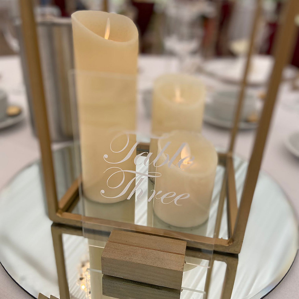 Perspex Table Numbers