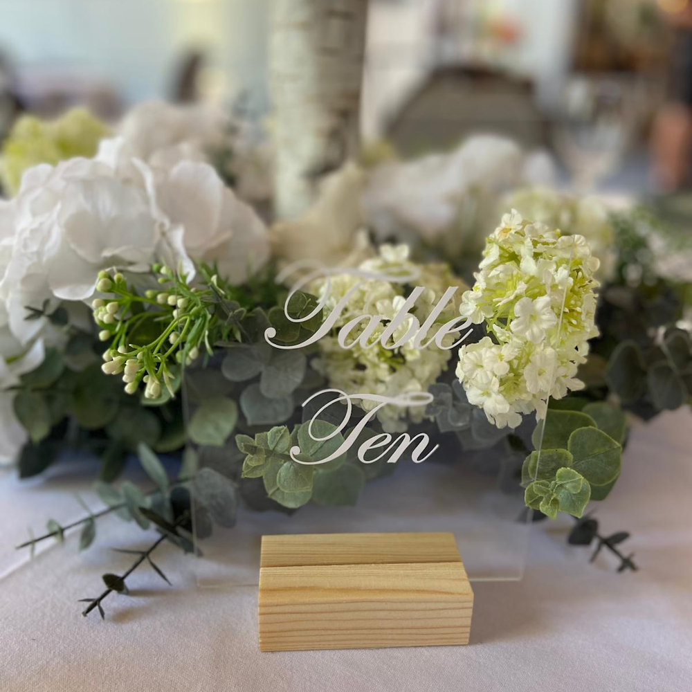 Perspex Table Numbers