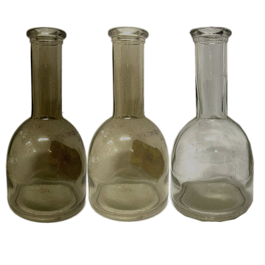 Dark Beige Grey Bottles Set of 3