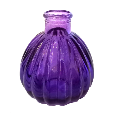 Small Purple Ribbed Bottle Hire