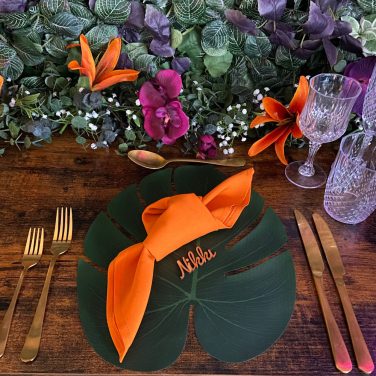 Tropical Mosterna Leaf Place Mat Placemat Hire