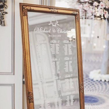 Leaner Lean to Floor Mirror Table plan