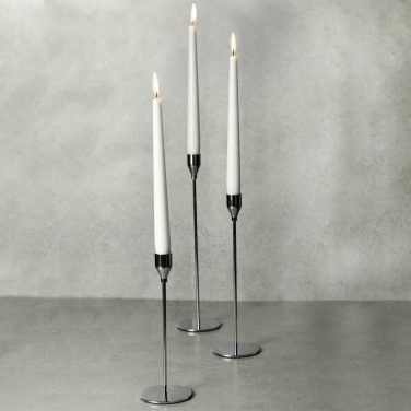 Silver Tulip Candlesticks
