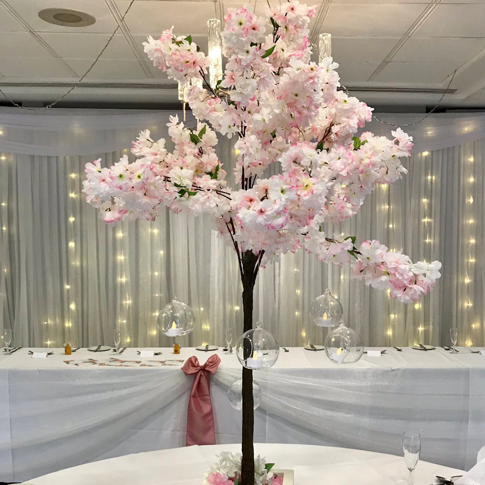 Pink Cherry Blossom Tree Centrepiece Hire 1.4m