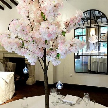 Pink Cherry Blossom Tree Centrepiece Hire 1.4m