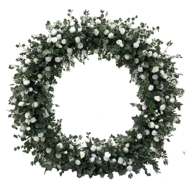 Moongate 2.4m Green, Ivory and White Natural