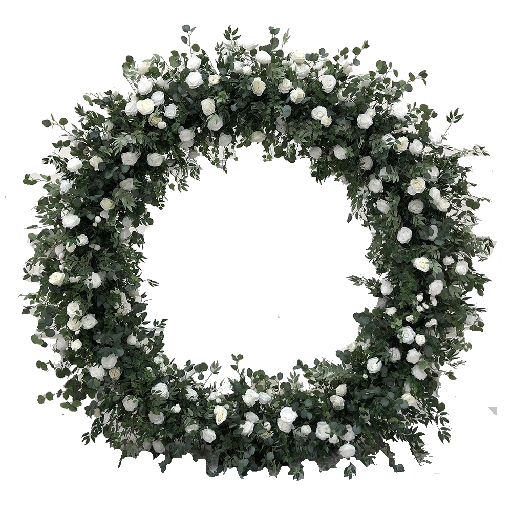 Moongate 2.4m Green, Ivory and White Natural