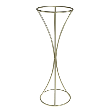 Short Hourglass Waisted Metal Flower Stand 70cm x 23cm