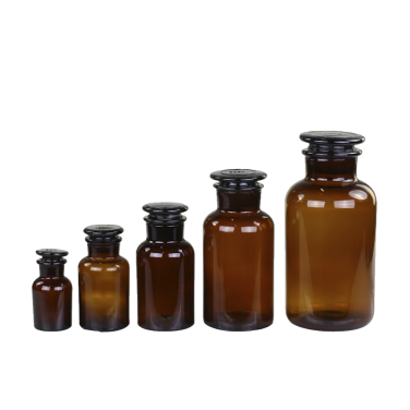 Amber apothecary bottles set of 5 hire