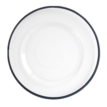 Black Rimmed Charger Plate Hire