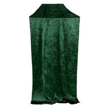 Dark Bottle Green Velvet Runner Hire