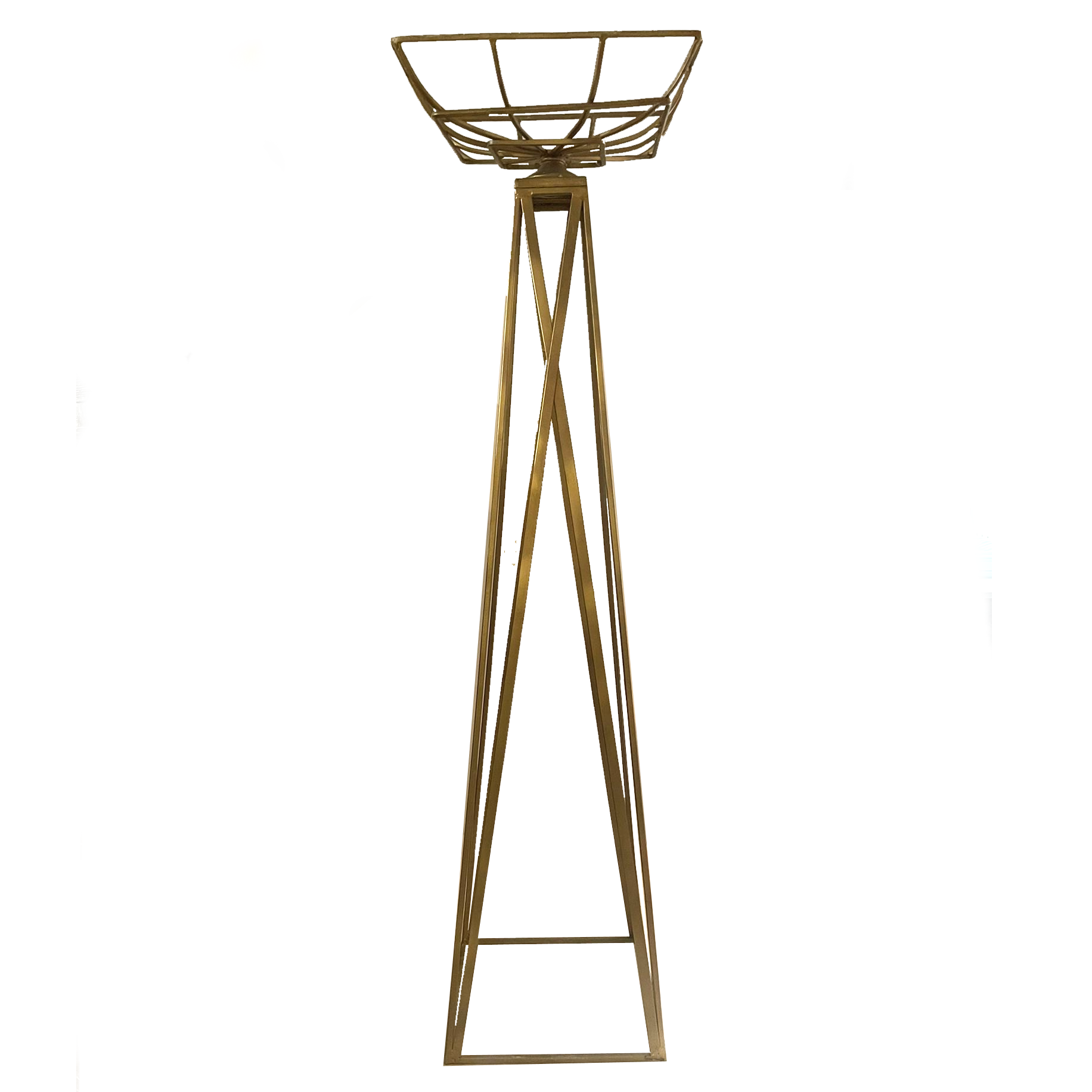 Gold Geometric Flower Flame Stand