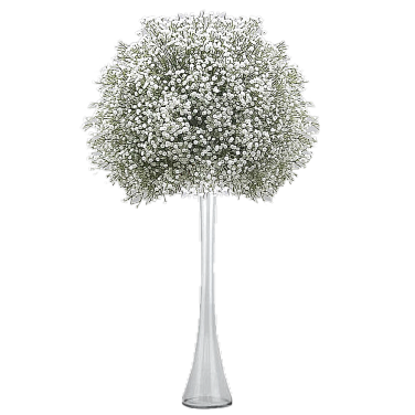 Gyp, Gypsophila, Baby’s Breath Ball Centrepiece 50cm Hire