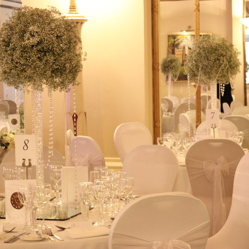 Gyp, Gypsophila, Baby’s Breath Ball Centrepiece 50cm Hire