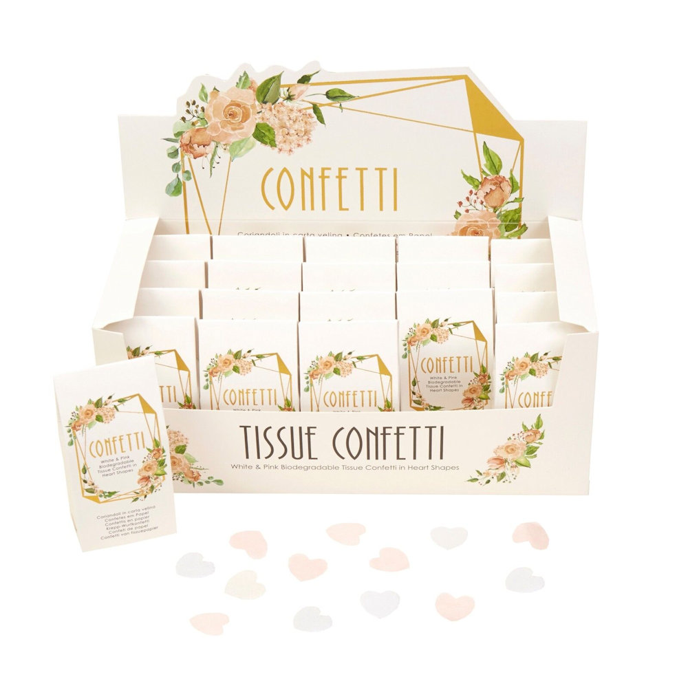 Pink Biodegradable Tissue Confetti
