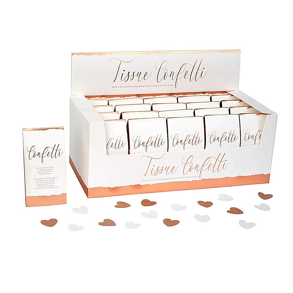 Rose Gold Biodegradable Tissue Confetti