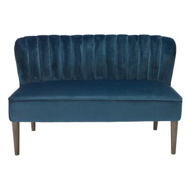 Blue Velvet 2 Seater Cocktail Sofa Hire
