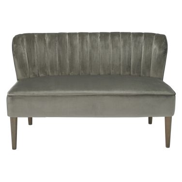 Grey Velvet 2 Seater Cocktail Sofa Hire