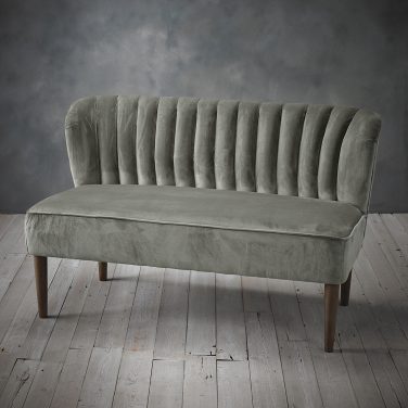 Grey Velvet 2 Seater Cocktail Sofa Hire