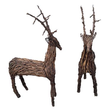 Large Wicker Branch Reindeer Hire