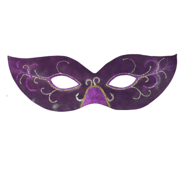 Purple & Silver MDF Mask 6ft x 2ft