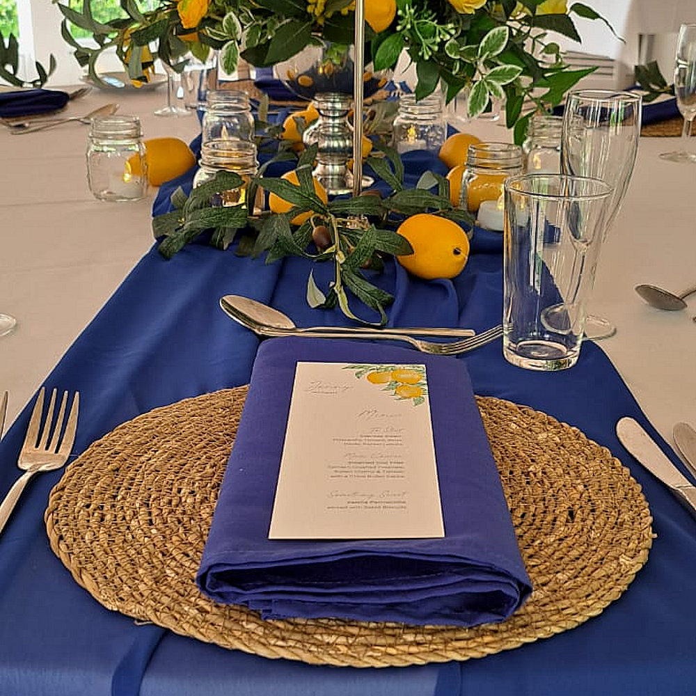 Grass Rattan Jute Woven Place Mat Placemat Hire Rent Event Party Wedding
