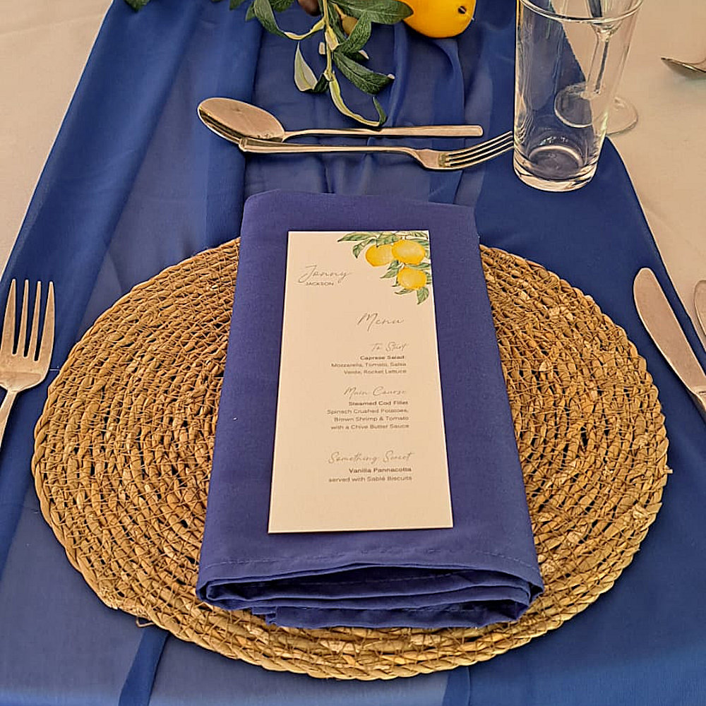Grass Rattan Jute Woven Place Mat Placemat Hire Rent Event Party Wedding