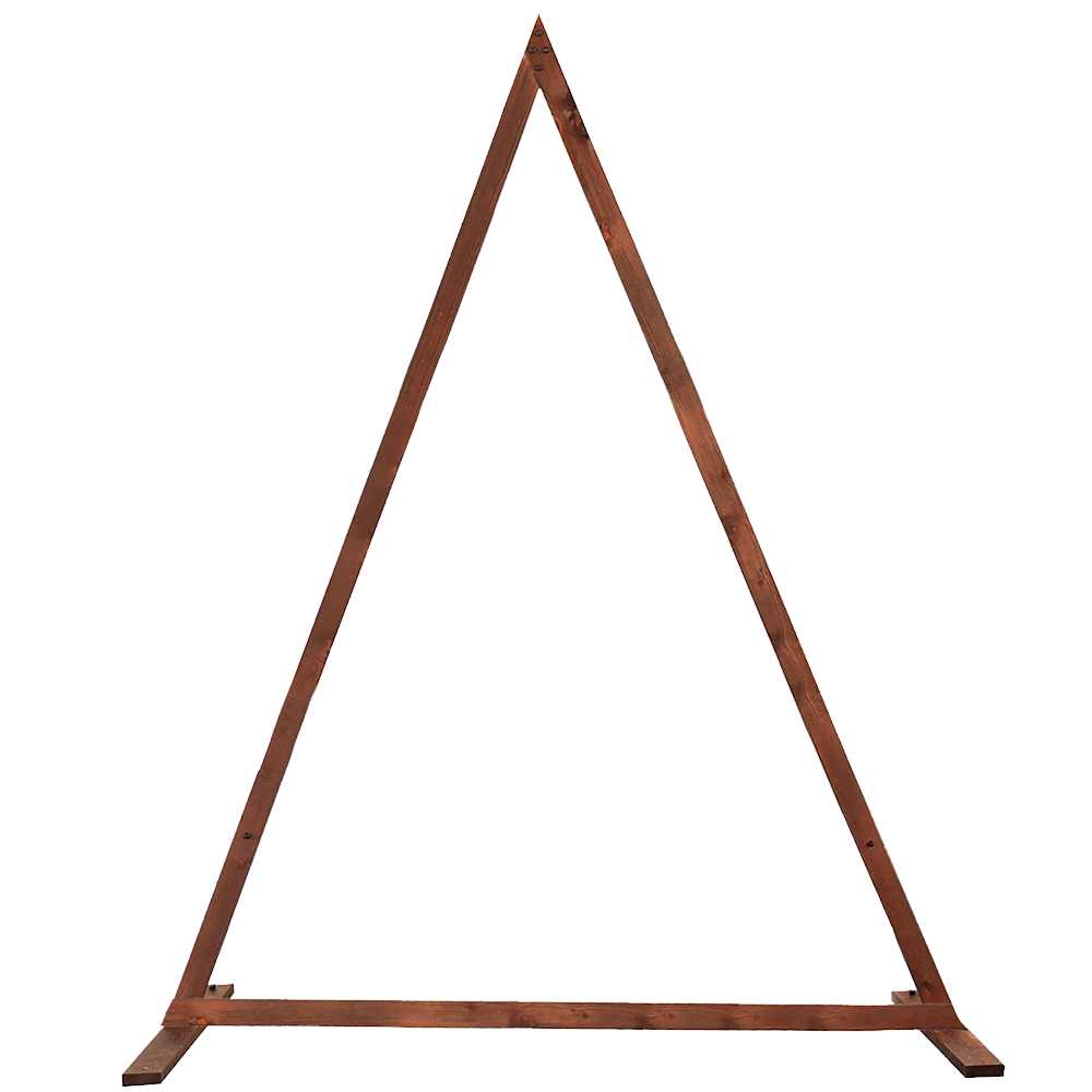 Wooden Triangle Boho Rustic