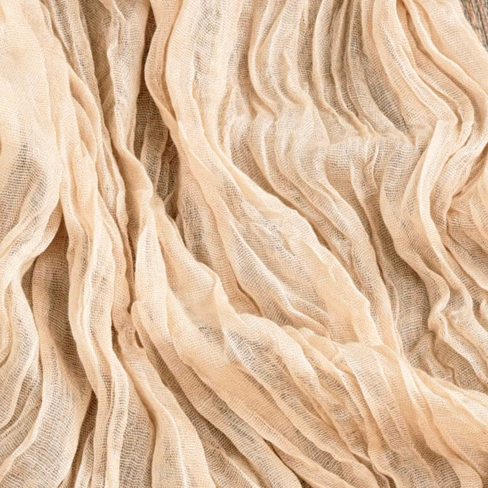 Champagne Cream Cheesecloth Runner Hire