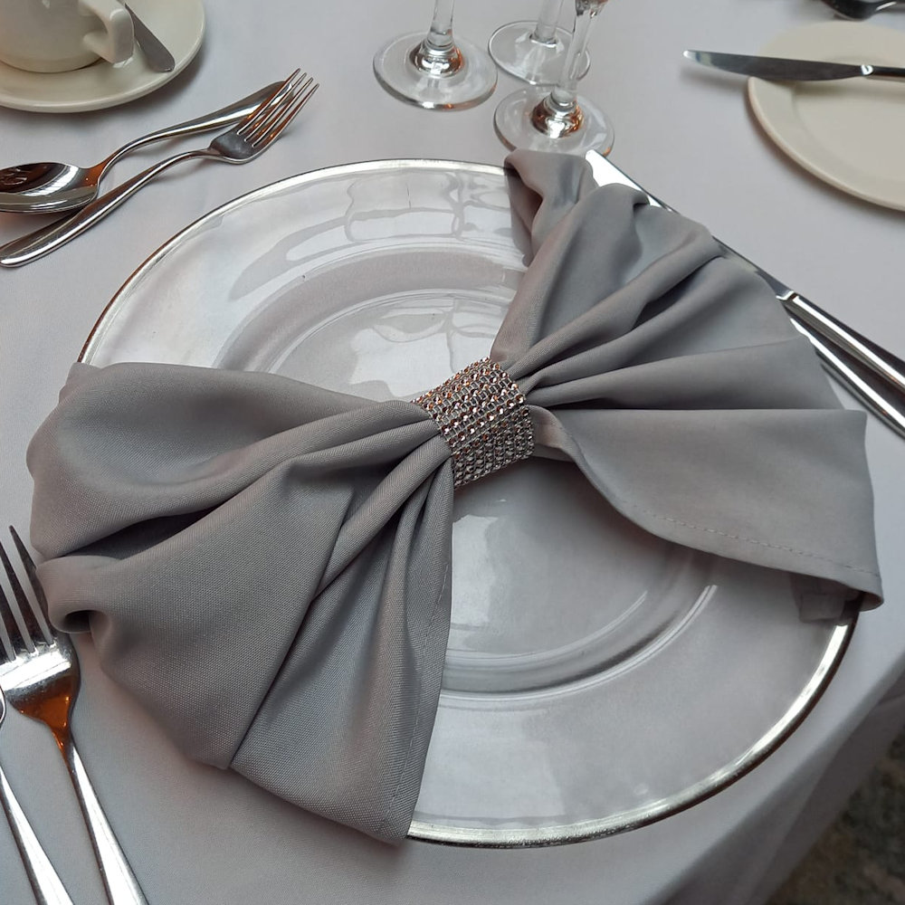 Dove Grey Napkin Hire