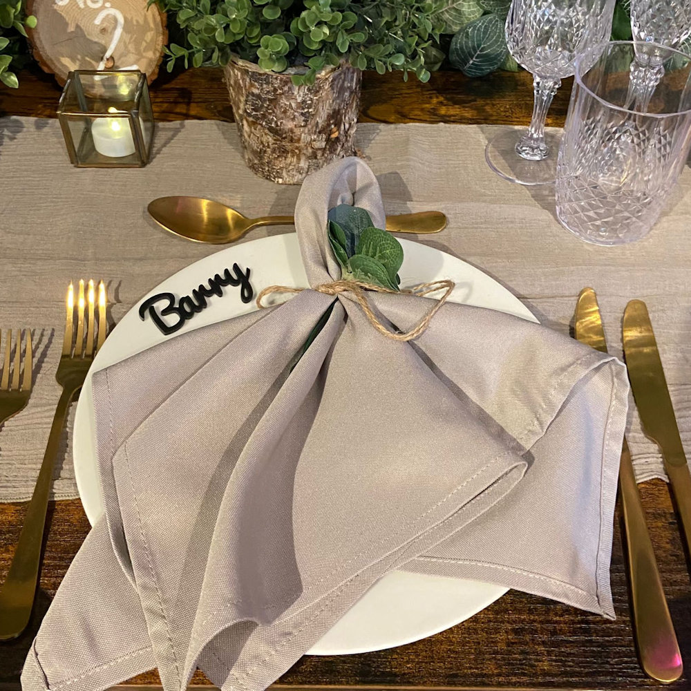 Dove Grey Napkin Hire