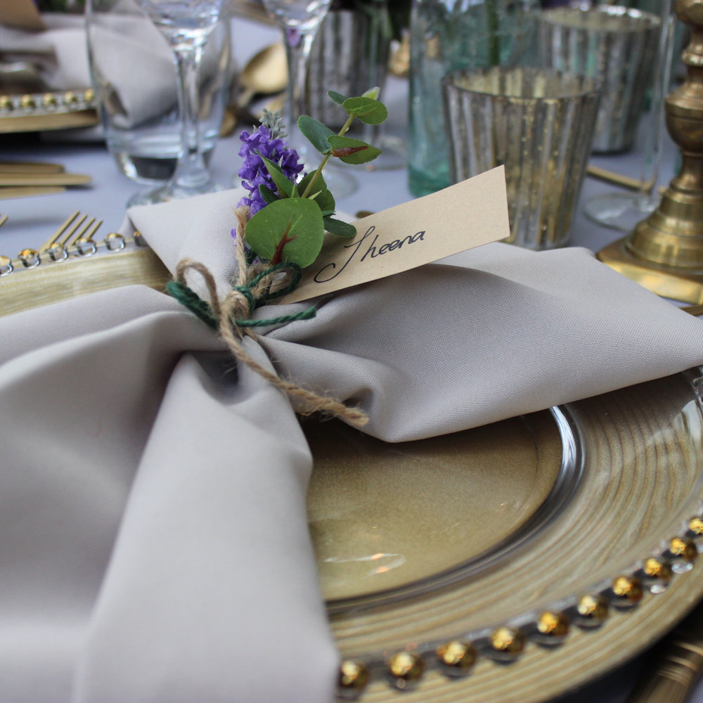 Dove Grey Napkin Hire