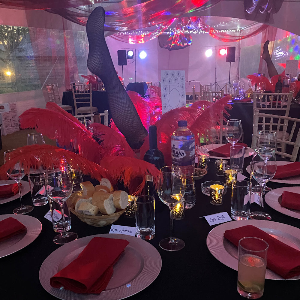 Red Napkin Hire