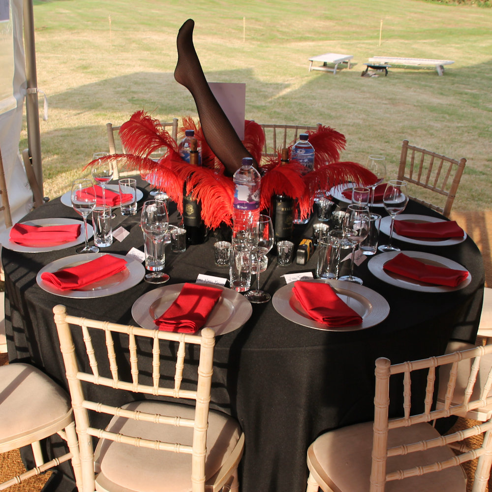 Red Napkin Hire