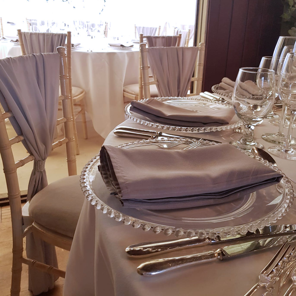 Dove Grey Napkin Hire