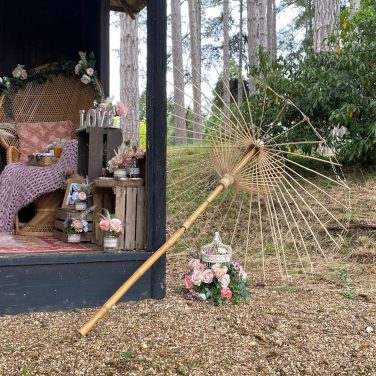 Boho Bamboo Umberella Hire