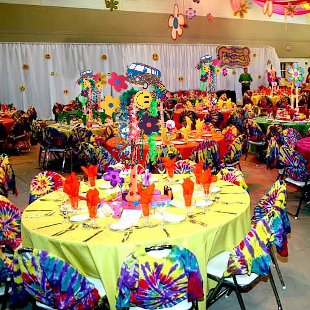 1960's 1970's Sixties Sevenites Party Ideas Decor