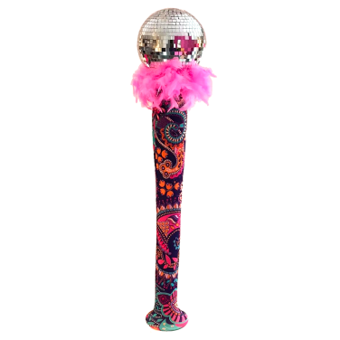 1960's Phsycadelic Vase with Mirror Ball