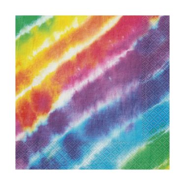 Tie Dye Paper Napkins 33cm 16pk